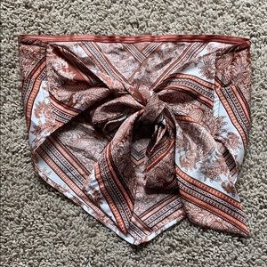 silky hankerchief tie top